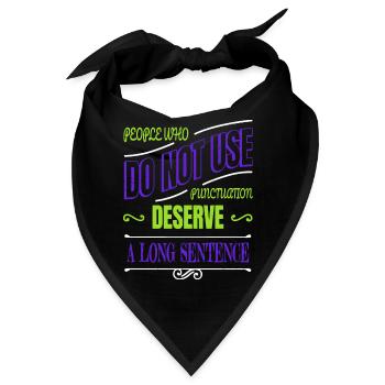 joke books statement bicycle sayings novelist blog - Bandana - Schwarz - Vorne