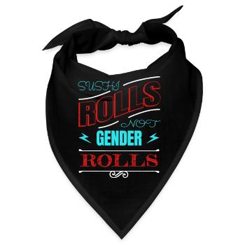bans activists feminine grl pwr love women equal - Bandana - Schwarz - Vorne