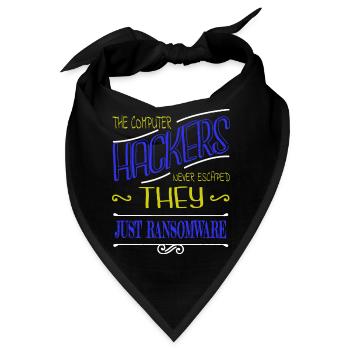 jokes encrypt statement bday glitch - Bandana - Schwarz - Vorne