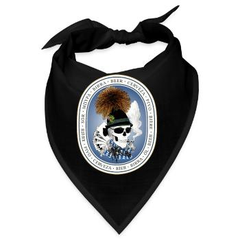 Bierzelt-skull - Bandana - Schwarz - Vorne