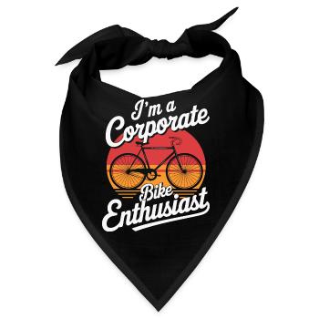 Enthusiast für Firmenfahrräder - Bandana - Schwarz - Vorne