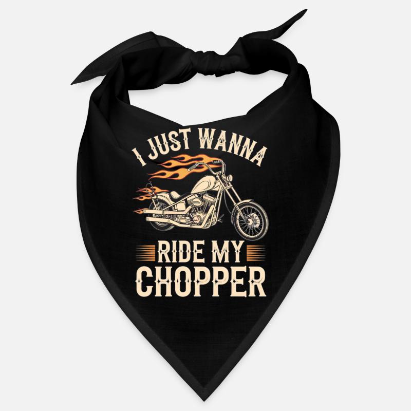 Flaming Chopper Motorcycle Bandana
