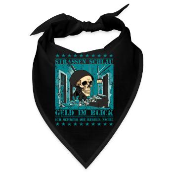 Straßen Skull - Bandana - Schwarz - Vorne