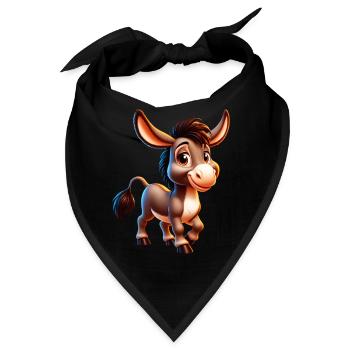 Esel-Maultier - Bandana - Schwarz - Vorne