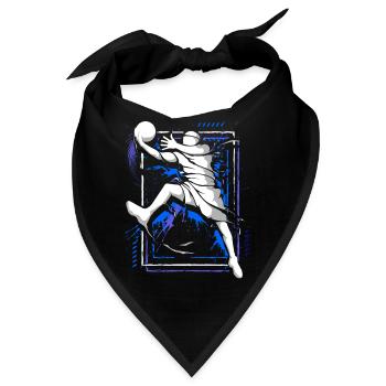 Basketballer - Basketball - Basketballspieler - Bandana - Schwarz - Vorne