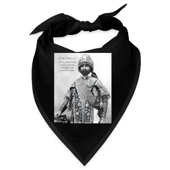 Haile Selassie I Jah Rastafari Rasta Reggae Roots  - Bandana - Schwarz - Vorne