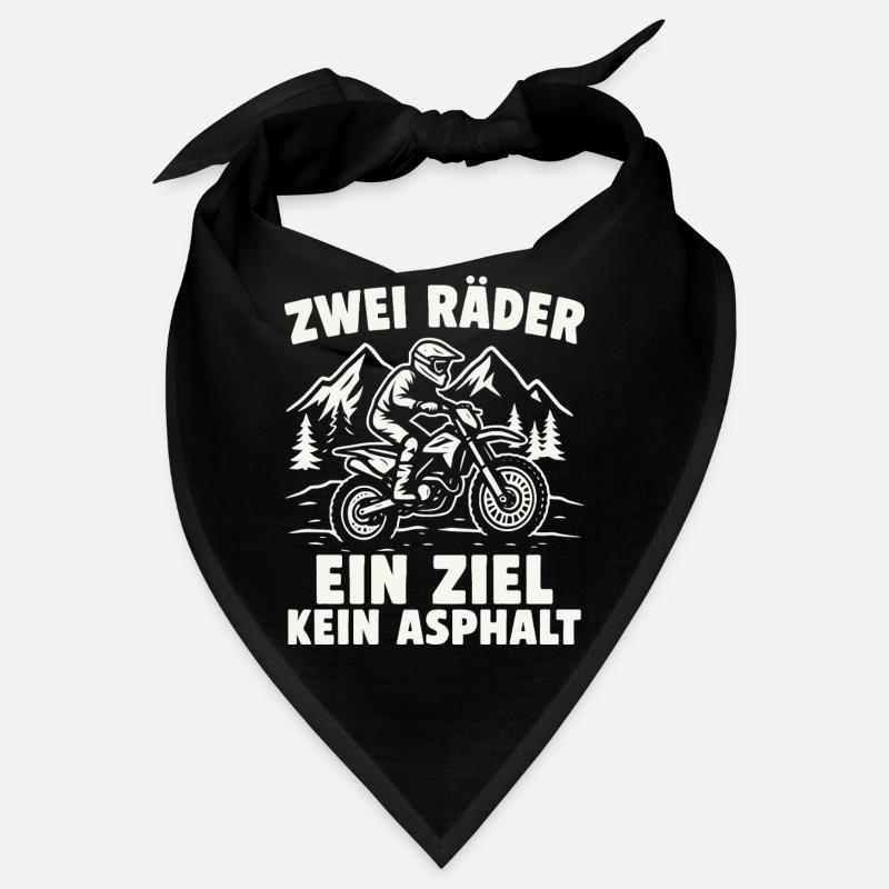 Deux roues. Un but. Pas d’asphalte. - Bandana - noir