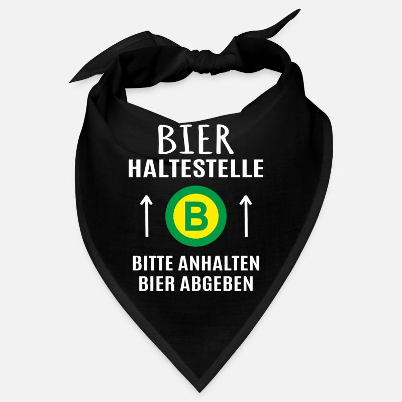 Bier Bierzelt Biertrinker Geschenk Bierhaltestelle Bandana