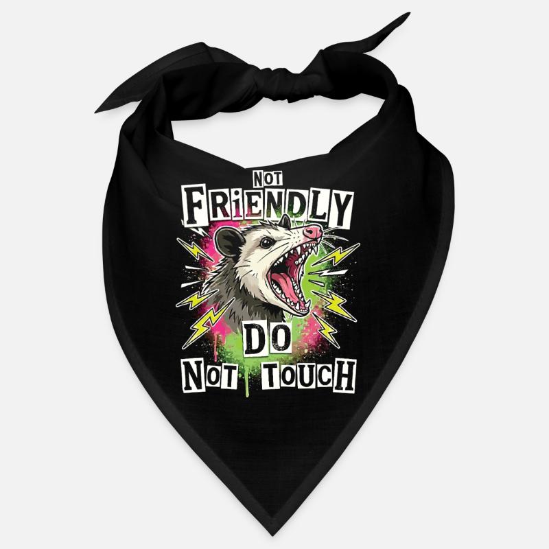 Opossum Pas Amical Mème Ironique Drôle Bandana