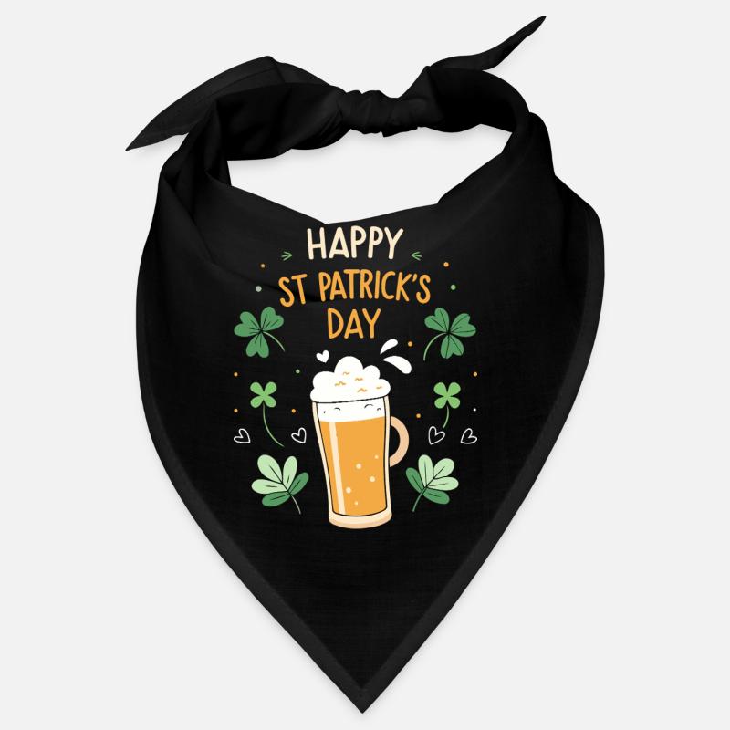 Bière mousse et trèfles Saint Patrick Bandana