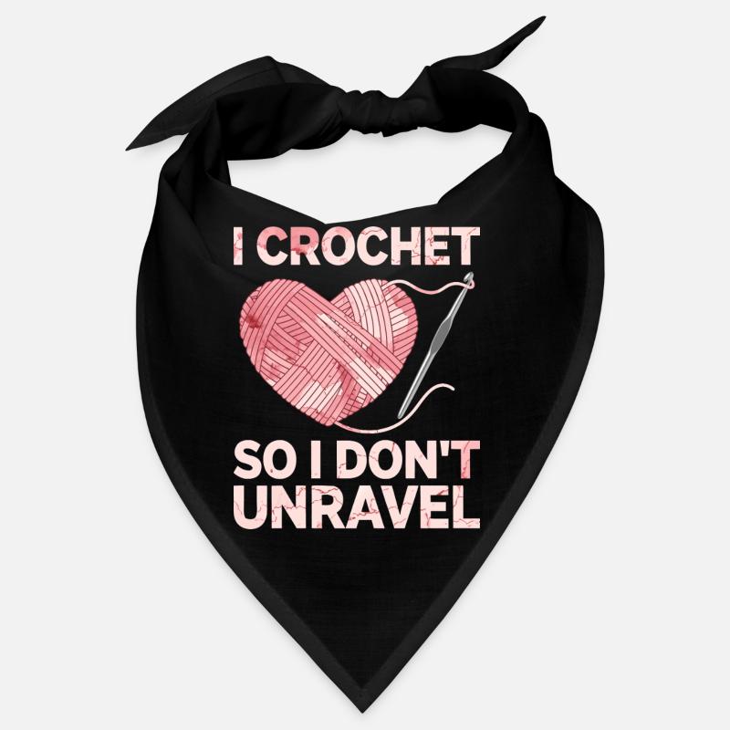 I crochet so I don't lose the thread Bandana