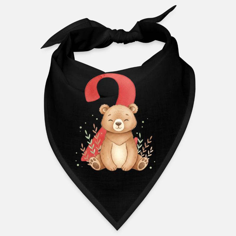 Ours câlin avec le numéro 2 Bandana