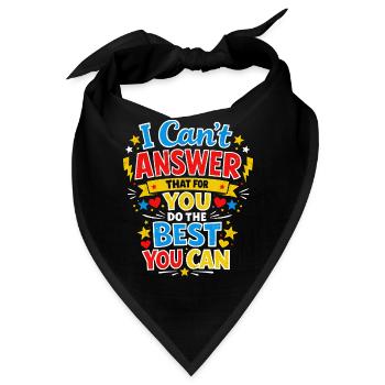 Lehrermotivation Schule Lehrer-Prüfungsgeschenk - Bandana - Schwarz - Vorne