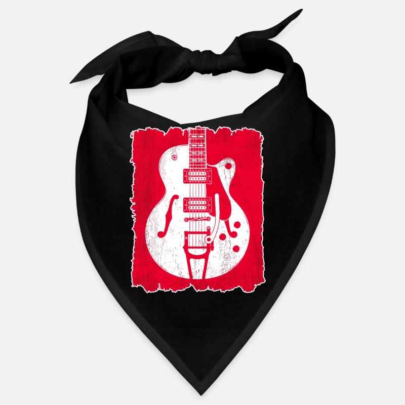 Graffiti Guitar Silhouette Bandana