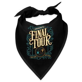 Grooms Final Tour JGA Design - Bandana - Schwarz - Vorne