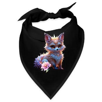 Fuchs-Saphir-Fantasie - Bandana - Schwarz - Vorne