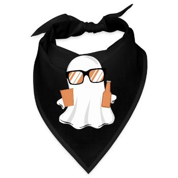 Halloween Buhs lustig - Bandana - Schwarz - Vorne