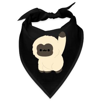 Kawaii Gibbon - Bandana - Schwarz - Vorne