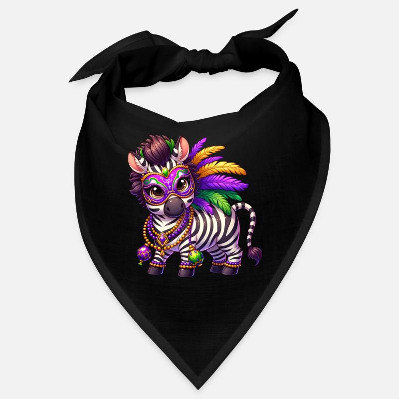 Mardi Gras Zebra Comic Süß Bandana