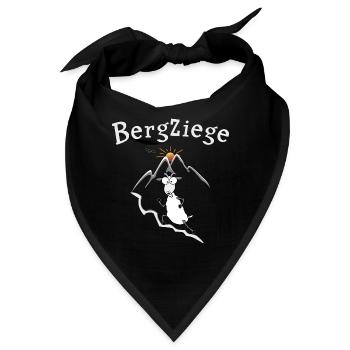 Bergziege Laufen - Bandana - Schwarz - Vorne