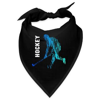 Feldhockey Hockeyspieler "Hockeyspiel" Hockey - Bandana - Schwarz - Vorne