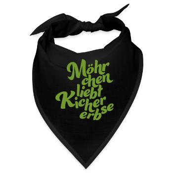 Logo without background green - Bandana - Schwarz - Vorne