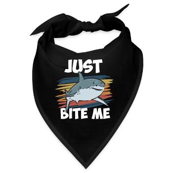 Just Bite Me - Bandana - Schwarz - Vorne