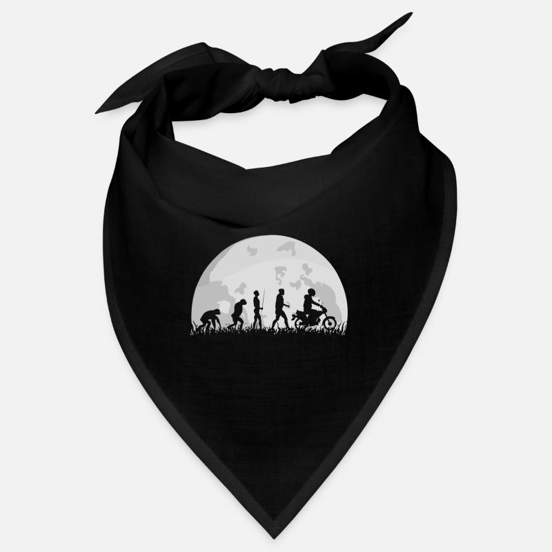 Mobylette Mobylette SR50 S50 S51 Evolution Pleine Lune Drôle - Bandana - noir