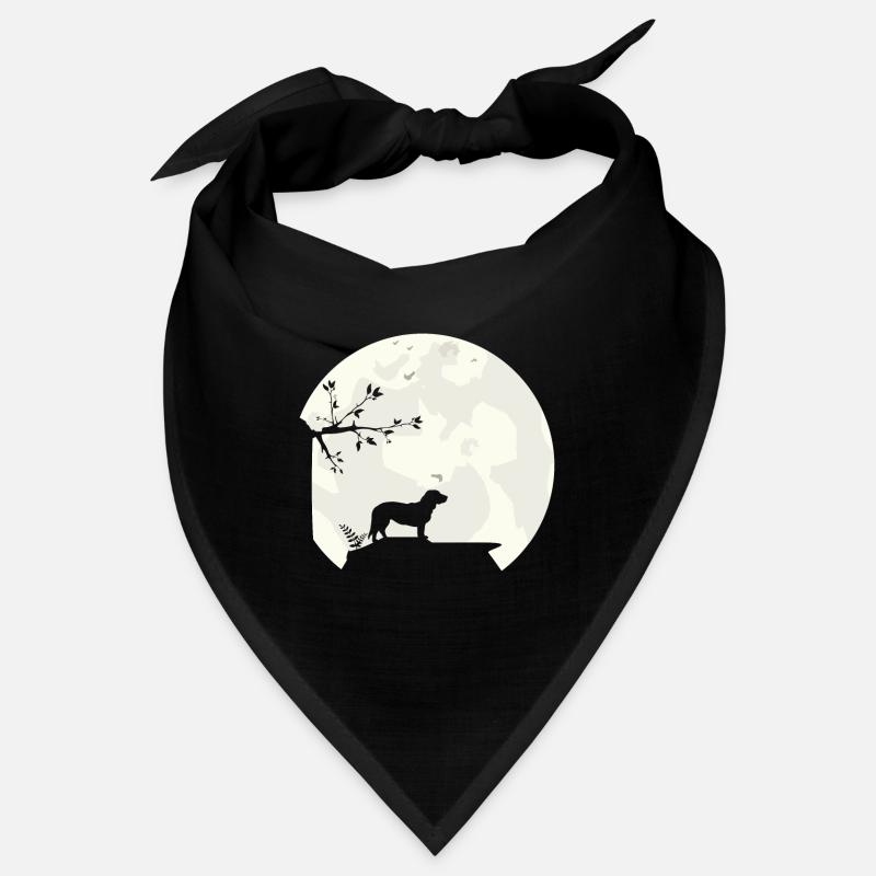 Silhouette de pleine lune Alpine Dachsbracke Bandana