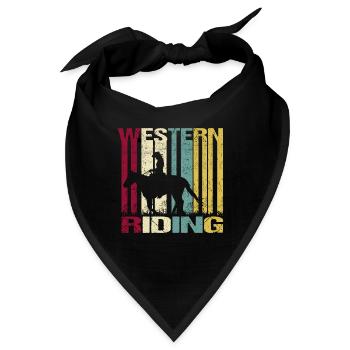 Westernreiten Vintage - Bandana - Schwarz - Vorne