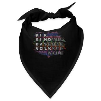 Wir sind das Volk - Bandana - Schwarz - Vorne