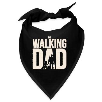 Geschenk für werdende Papas The Walking Dad - Bandana - Schwarz - Vorne