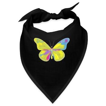 Bunte Schmetterling - Bandana - Schwarz - Vorne