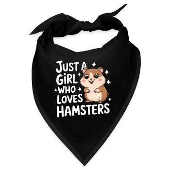 Hamster - Bandana - Schwarz - Vorne