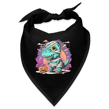 Tyrannosaurus Trex Halloween - Bandana - Schwarz - Vorne