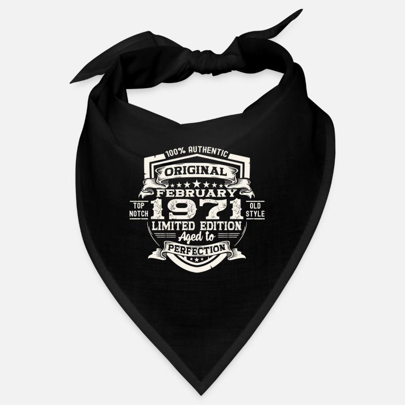 Februar Jahrgang 1971 52. Geburtstag Geschenk Mann Bandana