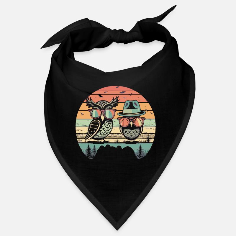 Eule Retro vintage Bandana