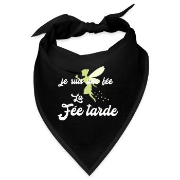 Die Fee verzögert sich. - Bandana - Schwarz - Vorne