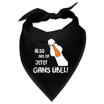 Gans übel - Bandana - Schwarz - Vorne