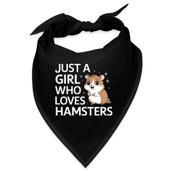 Hamster - Bandana - Schwarz - Vorne