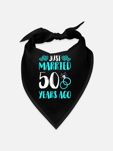 Mariage juste marié 50 ans - Bandana - noir