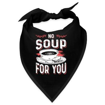 suppe lecker - Bandana - Schwarz - Vorne