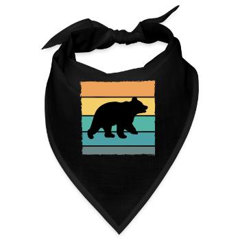 Bär Wildnis Braunbär - Bandana - Schwarz - Vorne