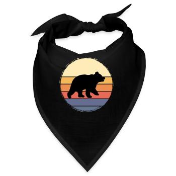 Bär Wildnis Braunbär - Bandana - Schwarz - Vorne
