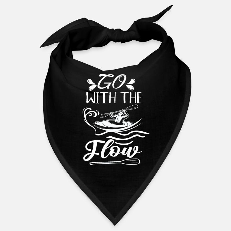 GO WITH THE FLOW - Bandana - Schwarz