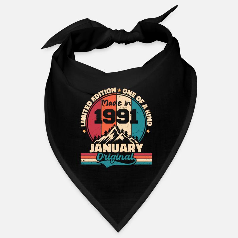 Geburtstagsgeschenk Januar 1991 Limited Edition Bandana