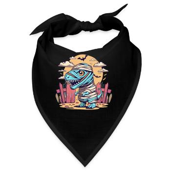 Tyrannosaurus Trex Halloween - Bandana - Schwarz - Vorne