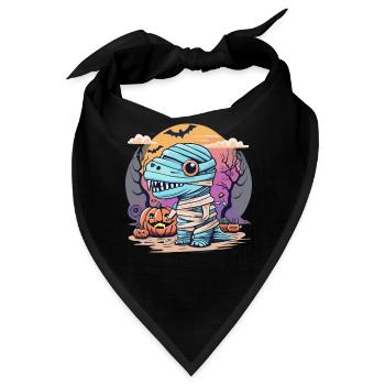 Tyrannosaurus Trex Halloween - Bandana - Schwarz - Vorne