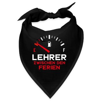 LUSTIG LEHRER ZWISCHEN DEN FERIEN - Bandana - Schwarz - Vorne