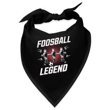 Foosball Legend Tischkicker Kickern - Bandana - Schwarz - Vorne